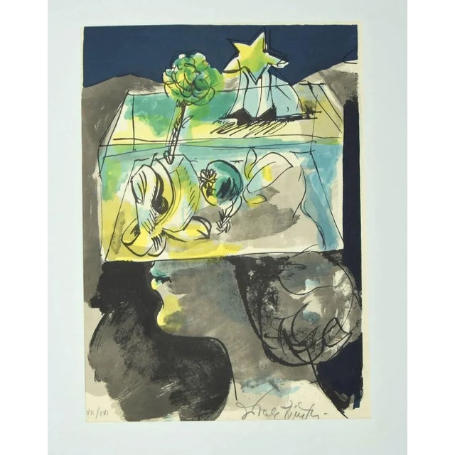 Vegetation an original Lithograph artwork realized by Daniele Dimitri. Hand-signed at the bottom. Numbered, edition...