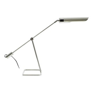 Chrome-Plated Metal Table Lamp by Abo Randers for Ikea, 1980s For Sale
