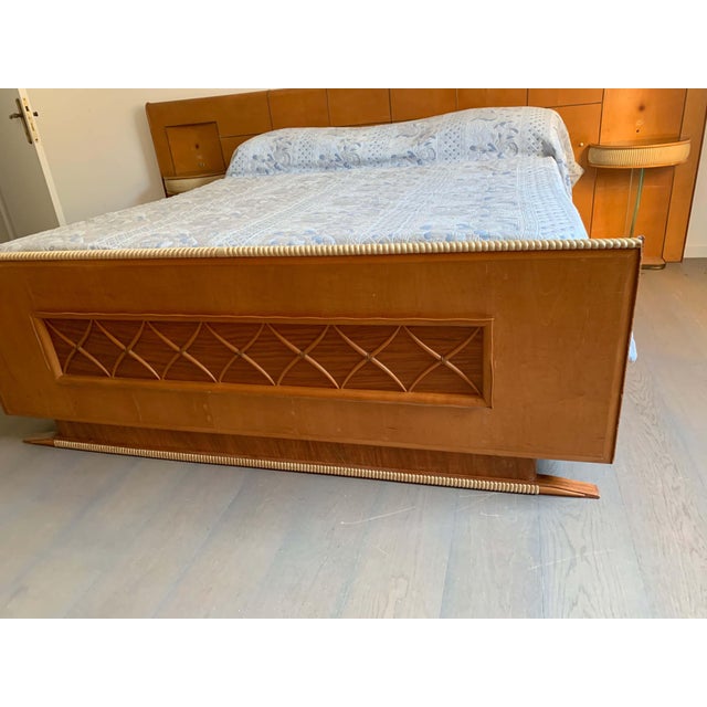 Art Deco Maple Bed, 1930s For Sale - Image 4 of 16