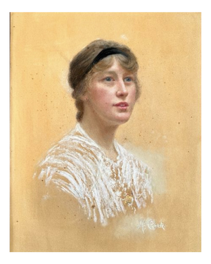 Clark, Young Lady, 1900, Pastel on Paper