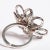 Contemporary 1990s Green Aquamarine, Morganite and Diamond Flower Cocktail Ring, Size 7.25 For Sale - Image 3 of 4