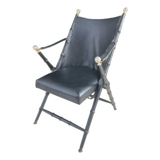 1970s Classic Folding Campaign Chair For Sale
