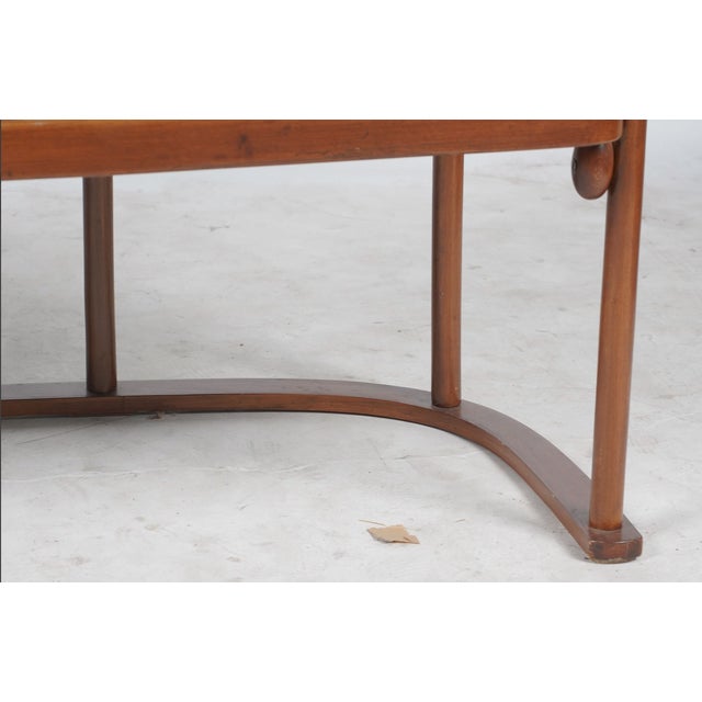 Brown 1920s Attributed to Josef Hoffmann Vienna Secession Settee Bench With Glorya Kaufman Estate Provenance For Sale - Image 8 of 8