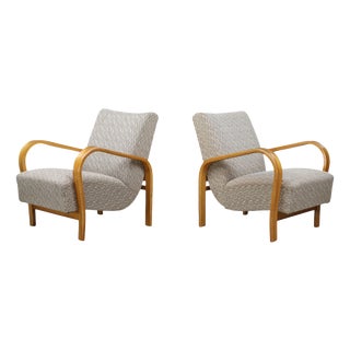 Bentwood Chairs by Karel Koželka & Antonín Kropáček, Czechoslovakia, 1940s, Set of 2 For Sale