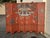 Asian Antique Oriental Asian Red Coromandel Six Panel Folding Screen Palace Scene For Sale - Image 3 of 18