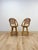 Vintage Coastal Hollywood Regency Caned Rattan Swivel Barstools Counter Height For Sale - Image 10 of 13