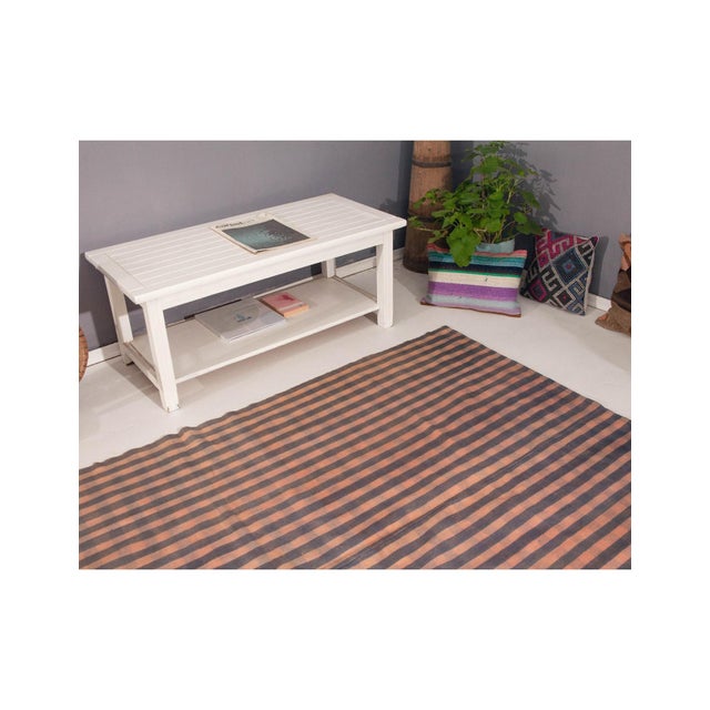 Decorative Vintage Turkish Kilim Rug - 5`7" X 8`11" For Sale In Los Angeles - Image 6 of 6