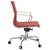 Set of 3 Modern Ribbed Mid Back Chairs & Matching Bistro Chrome Table For Sale - Image 4 of 7