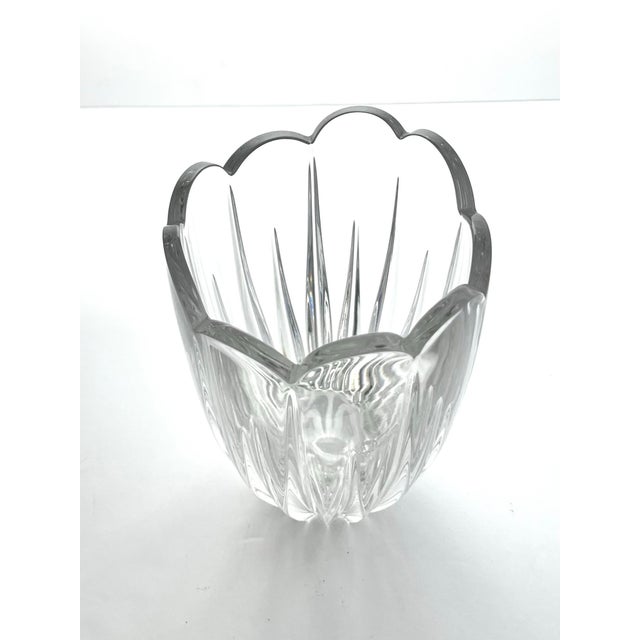 Mikasa Mikasa “Icicles” Crystal Table Vase For Sale - Image 4 of 6