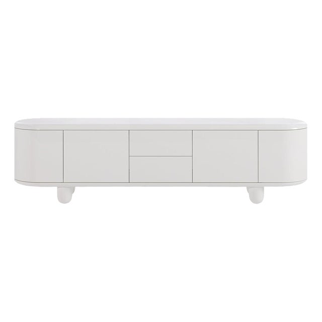 Explorer Sideboard in White High Gloss Lacquer Design by Jaime Hayons, 2023 For Sale