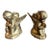 Pair of Vintage Bronze Angel Cherub Candleholders For Sale