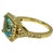 18k Gold Blue Topaz Diamond Ring Vintage For Sale In Tampa - Image 6 of 10