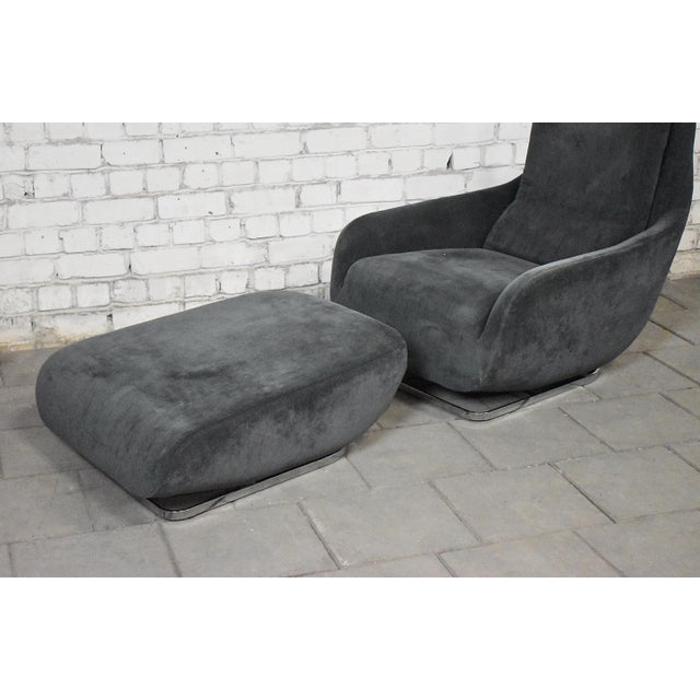 2000 - 2009 Set of Shaman Lounge Chair and Ottoman by Eric Jourdan for Ligne Roset, France, 2000s For Sale - Image 5 of 10