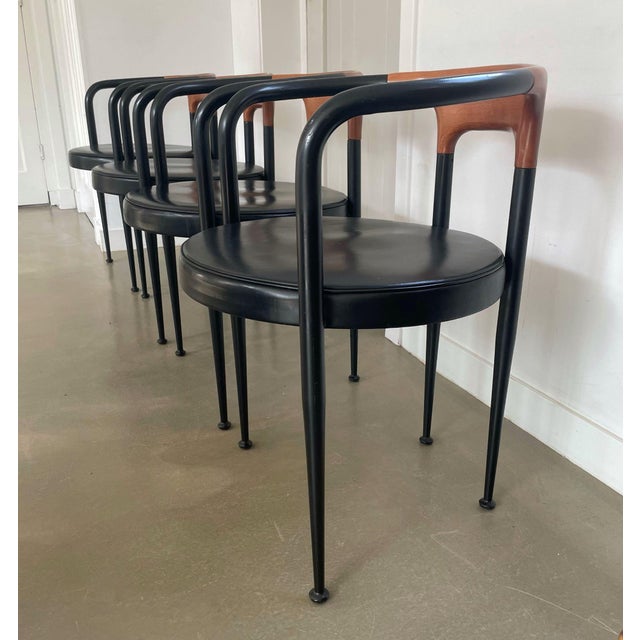 Textile Armchairs by Gianfranco Frattini for Fasem, Italy, 1970s, Set of 4 For Sale - Image 7 of 16