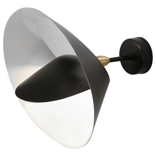 Mid-Century Modern Black Saturn Wall Lamp from Serge Mouille For Sale - Image 11 of 11