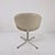 Metal Mid-Century Modern Ivory Leather Little Tulip Chairs by Pierre Paulin for Artifort For Sale - Image 7 of 12