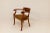 Swedish Brown Desk Chair in Birch & Mahogany, Sweden, 1920s For Sale - Image 3 of 13