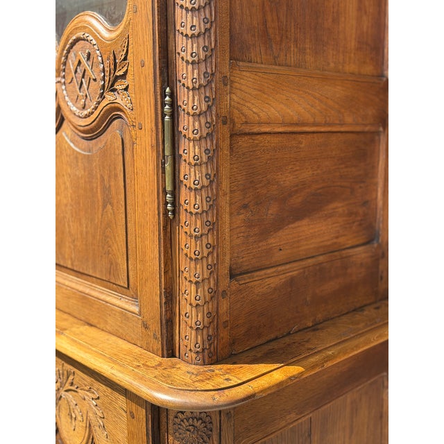 18th Century Louis XV Oak Masonic Deux Corps Cabinet For Sale - Image 11 of 17