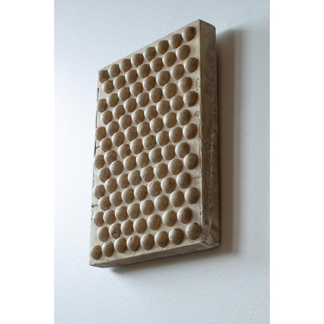 Geometric Plaster Wall Plaque, Sweden, 1900s For Sale - Image 9 of 10
