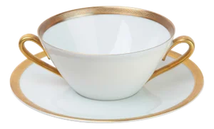 Vintage Bidasoa Porcelain Tea Cups, 1980s, Set of 2