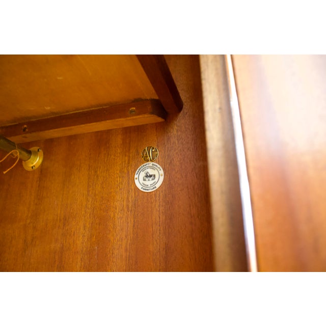 Brown Vintage Walnut Wardrobe by Alfred Cox for Heals, 1950s For Sale - Image 8 of 10