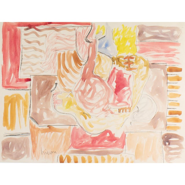 Abstract Watercolor Painting by Harry Hilson | Chairish