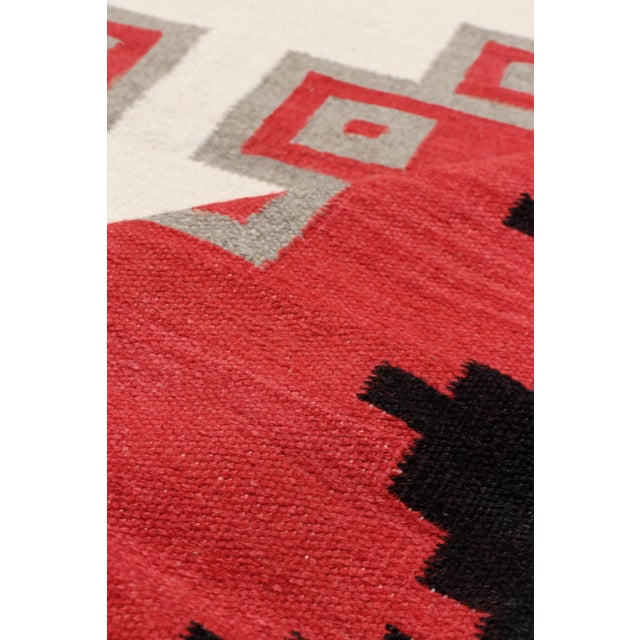 Modern Pasargad Home Tuscany Red Wool Area Rug- 4' 0'' X 5'11'' For Sale - Image 3 of 5