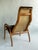 Vintage Yngve Ekström Lamino Lounge Chair for Swedese, Brown Sheepskin For Sale - Image 9 of 11