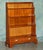 Regency Style Hardwood Waterfall Dwarf Library Bookcases, 1950, Set of 2 For Sale - Image 15 of 18