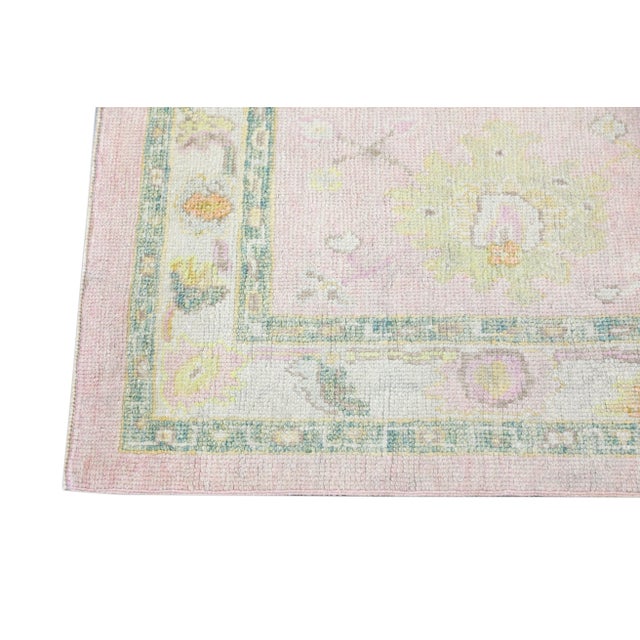 Early 21st Century Modern Turkish Oushak Rug 2'8" x 10'5" For Sale - Image 5 of 9