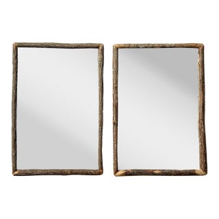Vintage Rustic Branch Mirror - A Pair For Sale