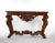 Grand Continental Rococo Style Carved Mahogany Foyer / Console Table For Sale - Image 12 of 12