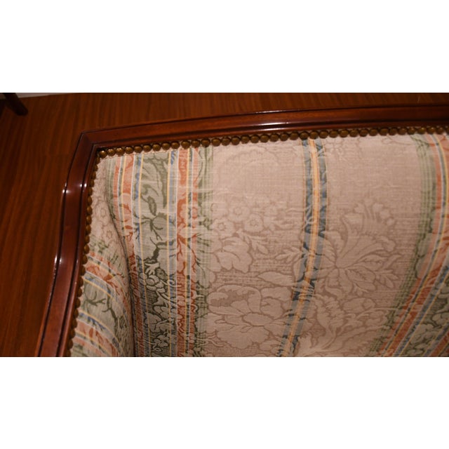1920 Hickory Chair Sheraton Style Mahogany Spring-Seat Pair of Loveseats For Sale - Image 14 of 18