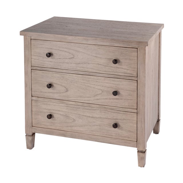 Traditional Flagstaff 30 in. W Rectangular Wood 3 Drawer Dresser, Desert Sand For Sale - Image 3 of 11