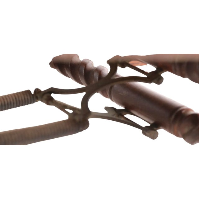 Victorian Stick and Ball Twist Frame Platform Rocking Chair For Sale - Image 9 of 12