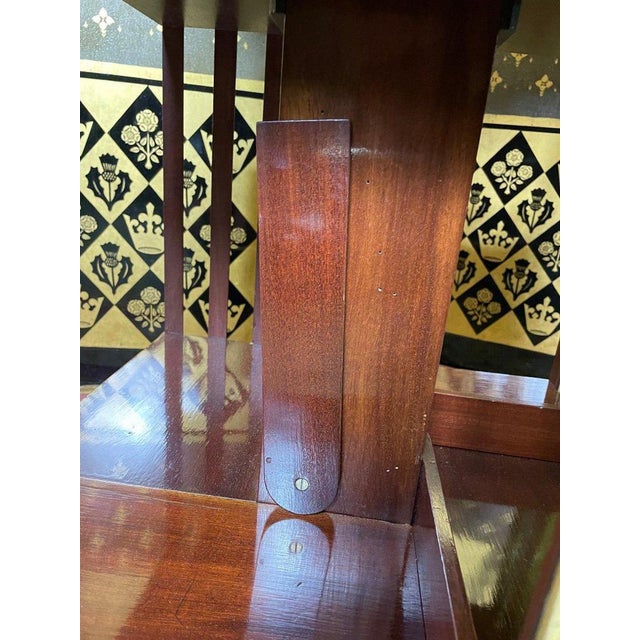 Gold Rotating Library in Mahogany from Terquem Paris For Sale - Image 8 of 10