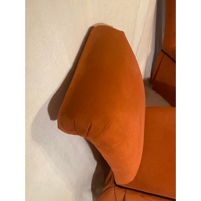 Slipper Chairs in Burnt Orange by Century Furniture - A Pair For Sale - Image 9 of 16