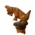 1940s Antique Italian Anri Hand-Carved Wood Terrier - Mechanical Movement Bottle Stopper For Sale - Image 5 of 9