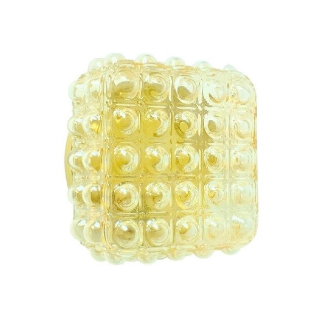 Mid-Century Modern Amber Bubble Glass Wall Lights attributed to Helena Tynell for Limburg, 1970s For Sale - Image 10 of 10