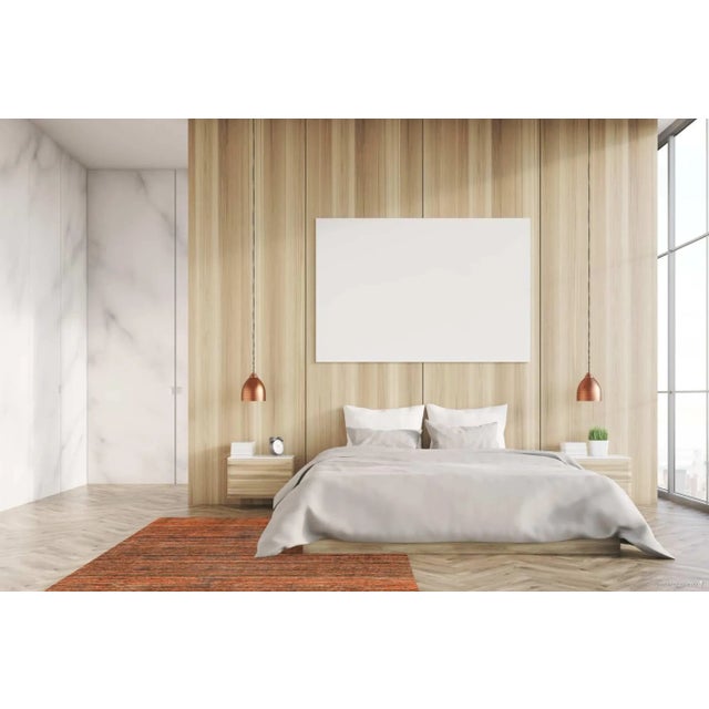 An Abstract And Beautiful Modern Transitional Wabi Sabi Rug, Country of Origin: Pakistan, Circa date: Modern