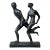 Vintage Brutalist Statue of Running Man & Woman Couple Holding Hands - by Austin Productions 1968 For Sale