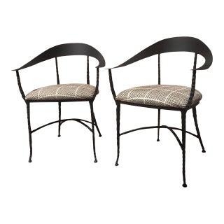 Modern Charleston Forge Guild Arm Chairs - A Pair For Sale