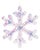 Iridescent LED Hanging Snowflake (Set of 2) For Sale