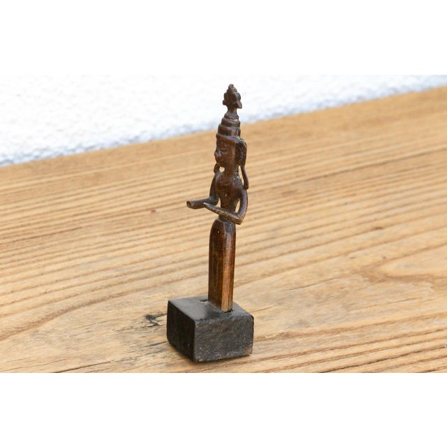 19th Century Miniature Bronze Female Attendant For Sale - Image 5 of 7