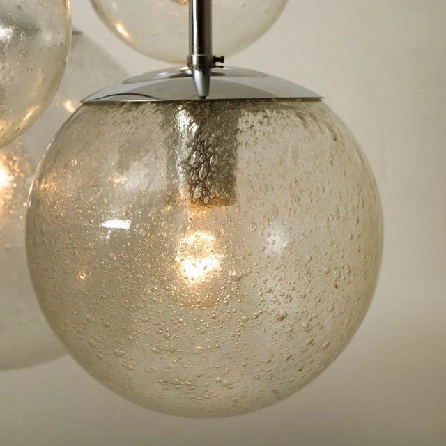 Cascade with Seven Hand Blown Globes from Glashütte Limburg For Sale - Image 18 of 18