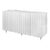 White Rippled Lacquer Cabinet For Sale