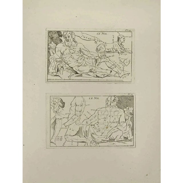 Jean François Poletnich, Le Nil, Etching, 18th Century For Sale