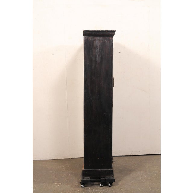 Brown Tall British Colonial Cabinet, Early 20th C For Sale - Image 8 of 12