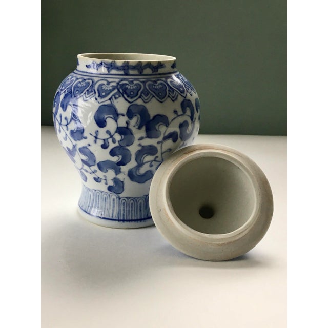 Vintage Blue & White Canton Collection Ginger Jar For Sale - Image 9 of 13