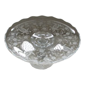 1930s Vintage Martinsville/Viking Prelude Pattern With Princess Pedestal Cake Stand